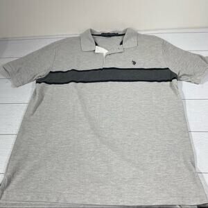 U.S. POLO ASSN. Gray Polo Size Large